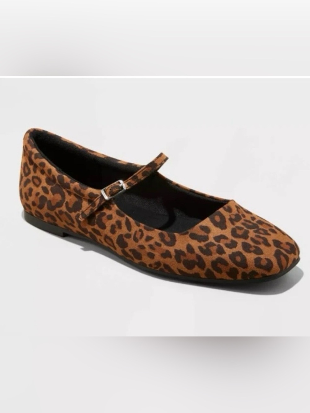 wild fable Target Leopard Print Mary Jane Flats - Brown/Black